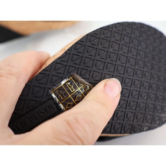 Donald J. Pliner Gyer2 Womens Leather Slip On Wedge Sandals Black Size 8.5 Thong - Picture 13 of 13